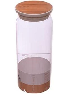 Generic O'Lala Glass And Wood Spice Box 22Cm Clear 