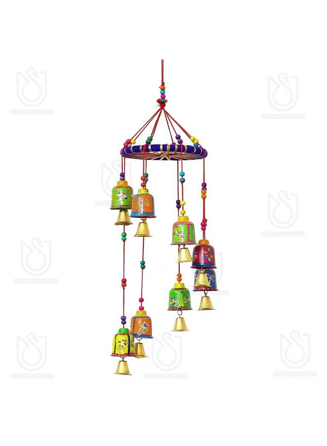 Comelyns Multicolour Handcrafted Decorative Window Door Wall Hanging Bells Wind Chimes Decorative Showpiece| Diwali Decoration Items for Home Decor| Gift for Diwali Navratri Housewarming - Image 2