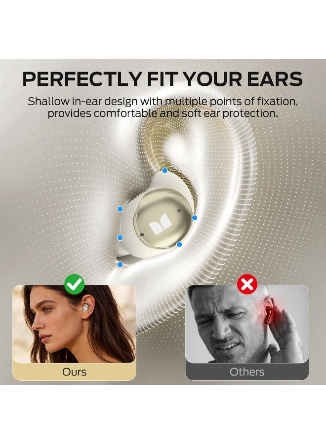 Monster Sleep Ear200, Wireless in-Ear Headphones, Bluetooth 6.0 Sleep Headphones, with ANC Active Noise Cancellation Designed for Side Sleepers, 30 Hours of bass Stereo Sound - White - Image 4