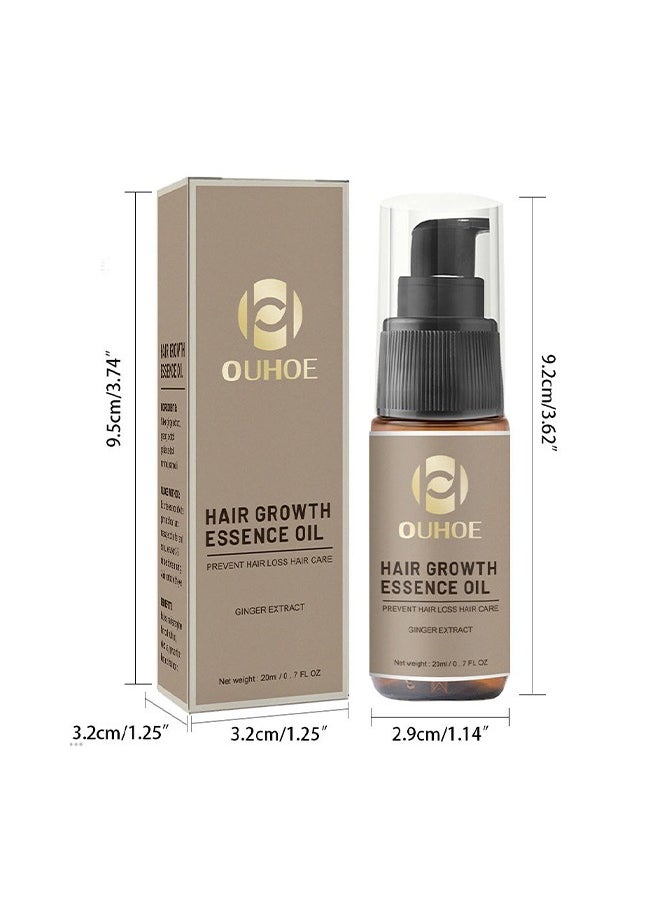 OUHOE - Hair Regrowth Treatment Spray,  7 Day Rapid Growth Hair Serum Essence Oil Regrow, Ginger Essential Oil Stop Hair Loss Hair, Thinning Treatment Hair Growth Oil for Women & Men 20ml - Image 1