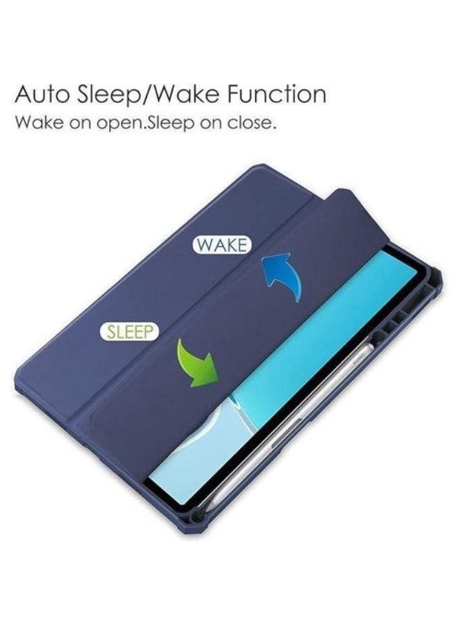 Y-Type Flip Case for Xiaomi Redmi Pad 2 11 inch 2025 Slim Hybrid Case Built-in Pencil Holder Shockproof Cover with Clear Back Shell for Xiaomi Redmi Pad 2 - (Blue) - Image 2