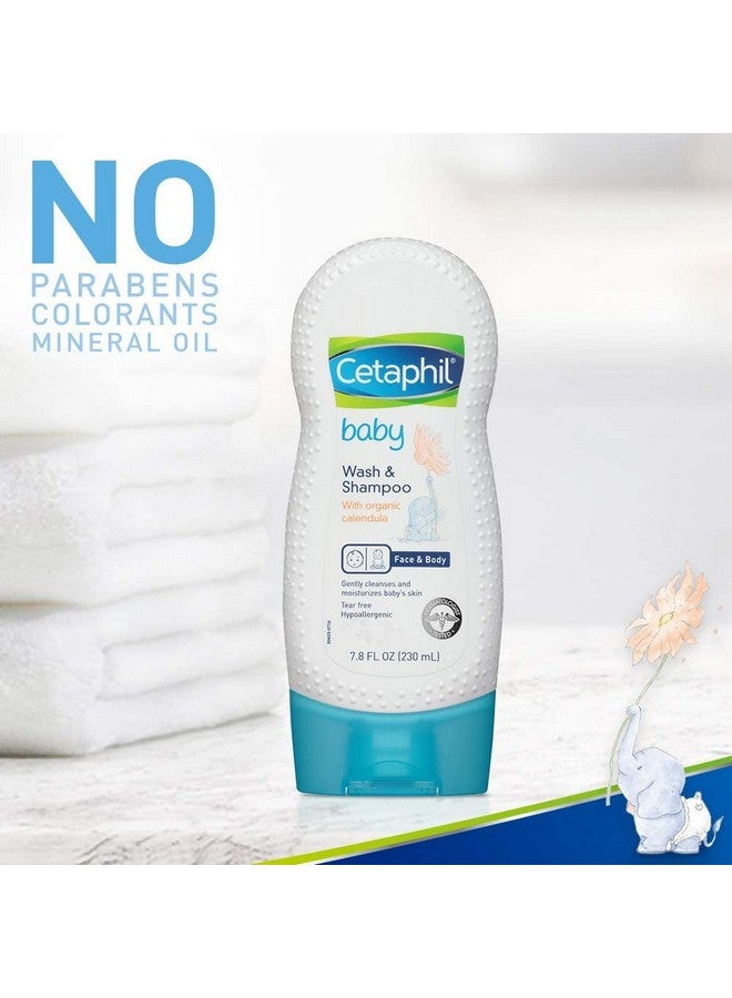 Cetaphil غسول وشامبو للأطفال بخلاصة الآذريون العضوي 7.8 أونصة لكل زجاجة (زجاجتان) - Image 5