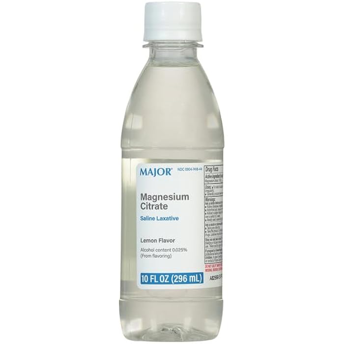 Major Magnesium Citrate Saline Laxative - Helps Relieve Occasional Constipation (Irregularity) - Lemon Flavor - 10 Fl. Oz. (1 Pack) - Image 1