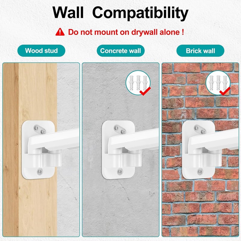 MOUNT PRO Dual Monitor Wall Mount for 13 to 32 Inch Computer Screens, Gas Spring Wall Monitor Arm for 2 Monitors, Each Holds Up to 19.8lbs, Adjustable Wall Monitor Mount with VESA 75x75/100x100, White - Image 2