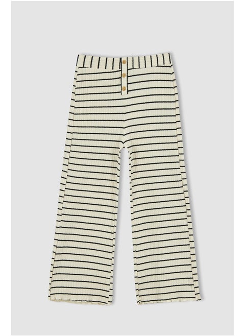 Girl Flare Fit Knitted Trousers