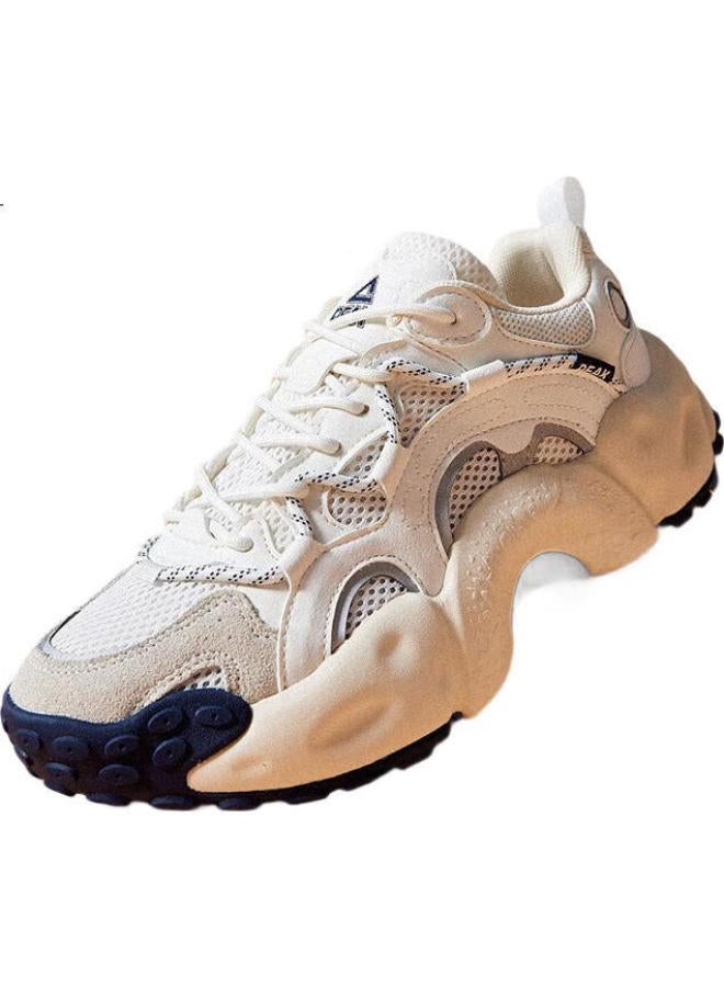 PEAK Men'S Retro Casual Shoes New Thick-Soled All-Match Loafers Comfortable Sports Shoes De510027 - Image 1