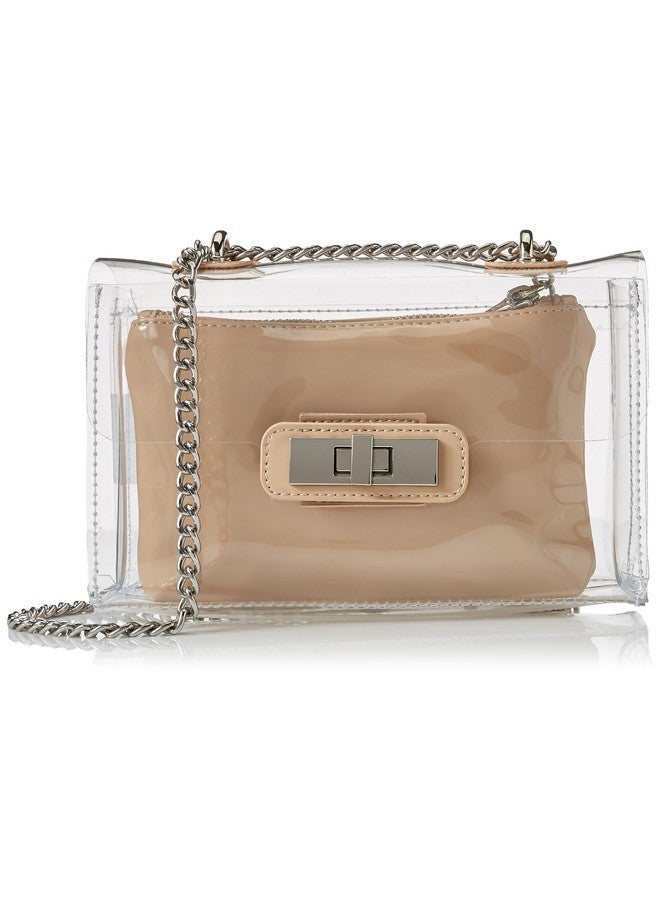 STEVE MADDEN Womens Clutch Crossbody Bag Clear 8 L X 5 H 3 W Us  - Image 1