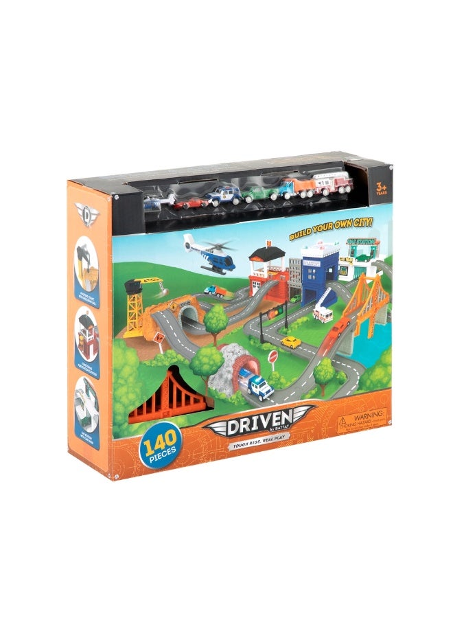 باتات طقم ألعاب حلبة السباق ومتجر السيارات مع سيارات صغيرة 80 قطعة - WH1136Z - Image 3