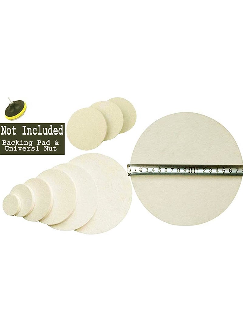 DIY Crafts DIY Crafts 1x, 3"inch Density Felt Pad Only, Density Felt Pad Only For Your Kit Polishing Drill Buffing Felt Pads Waxing Sealing Glaze Finishing Glass Scra (1x, 3"inch Density Felt Pad Only)  - Image 5