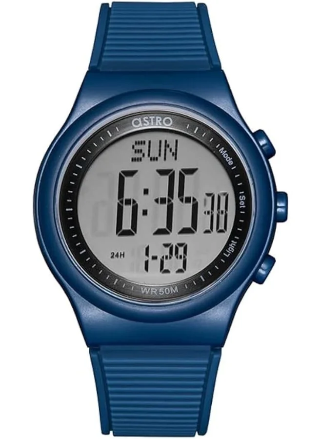 ASTRO Astro Kids Watch, Digital Display and Polyurethane Strap - A23905-PPNW, Blue