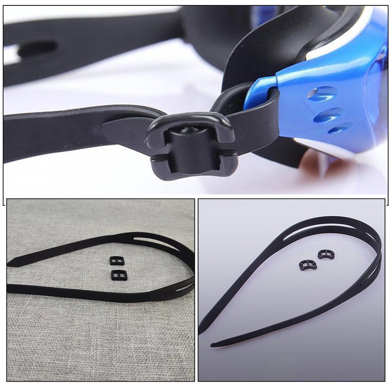 2 Sets Adjustable Swimming Strap For Kids And Adults Silicone Band With Replaceable Eyewear Retainer For Water Sports - Image 5