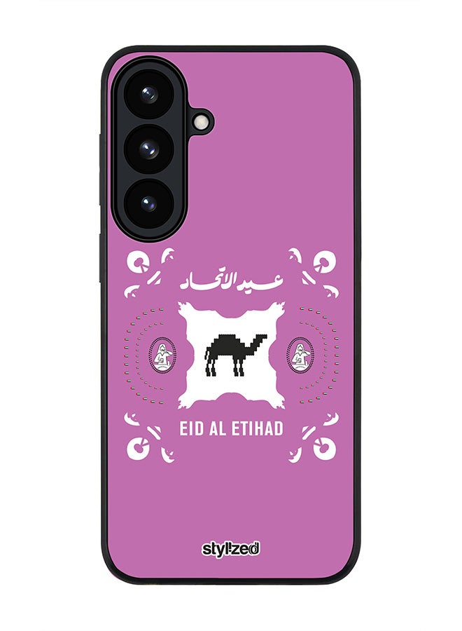 Stylizedd For Samsung Galaxy S26 Plus Case,Slim fit Camera Protection, Shockproof Thin Phone cover  - Eid Al Etihad 53 National Day Purple - Image 1