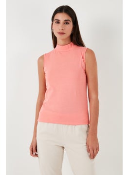 Lela Cotton Sleeveless High Collar T Shirt Women's T Shirt 5865710  - Image 1