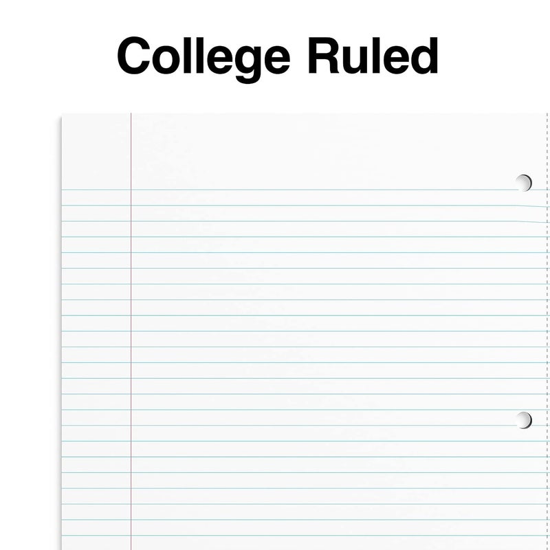 STAPLES TR15761M 5Subject Notebook 85Inch x 11Inch College Ruled 200 Sheets Asst Colors - Image 3