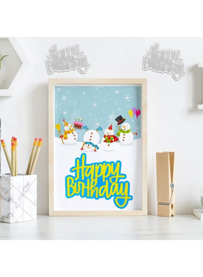 MIKIMIQI Birthday Metal Cutting Dies Stencil Mikimiqi Diy Craft Metal Scrapbooking Dies Cuts Handmade Happy Birthday Embossing Stencils Template For Card Scrapbooking Craft Paper Decor - Image 4