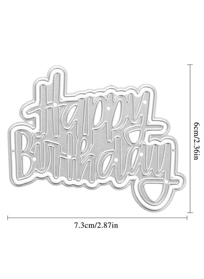 MIKIMIQI Birthday Metal Cutting Dies Stencil Mikimiqi Diy Craft Metal Scrapbooking Dies Cuts Handmade Happy Birthday Embossing Stencils Template For Card Scrapbooking Craft Paper Decor - Image 3