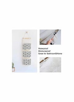 Excefore Wall Closet Hanging Storage Bag, Premium Linen Fabric Over The Door Organizer  - Image 5