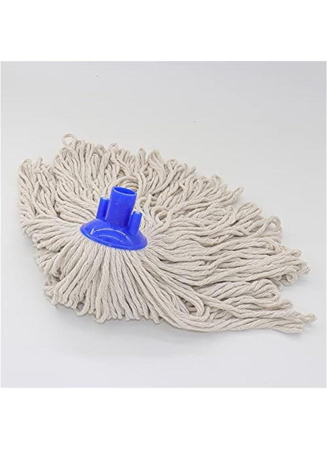 Cotton String Screw on Type Mop Replacement Head Refill Compatible with All Standard US Threading Pole - 3 PCS
