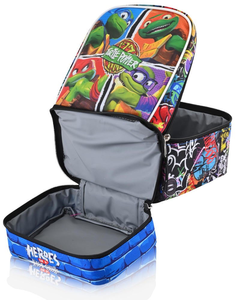 Fast Forward Teenage Mutant Ninja Turtles Lunch Box for Kids | Insulated Lunch Bag Lunch Box for Boys, Girls, Unisex | Teenage Mutant Ninja Turtles Multicolor Reusable Lunchbox - Image 3