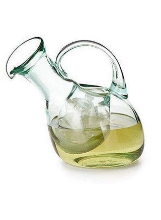 Tilted White Wine Decanter With Ice Pocket One Size Green - pzsku/ZBF3E821C14F954BA2B9CZ/45/_/1720087340/4047f56c-788b-4570-94ba-c984c2c65ee5