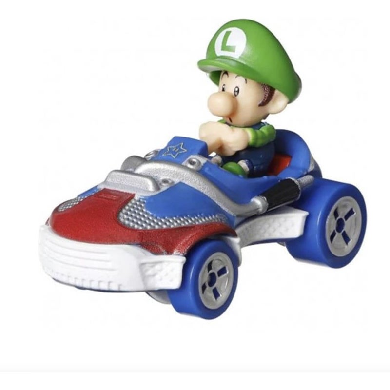 Hot Wheels Mattel Hot Wheels Mario Kart Baby Luigi Sneeker Die-Cast Kart - HDB28 - Image 3