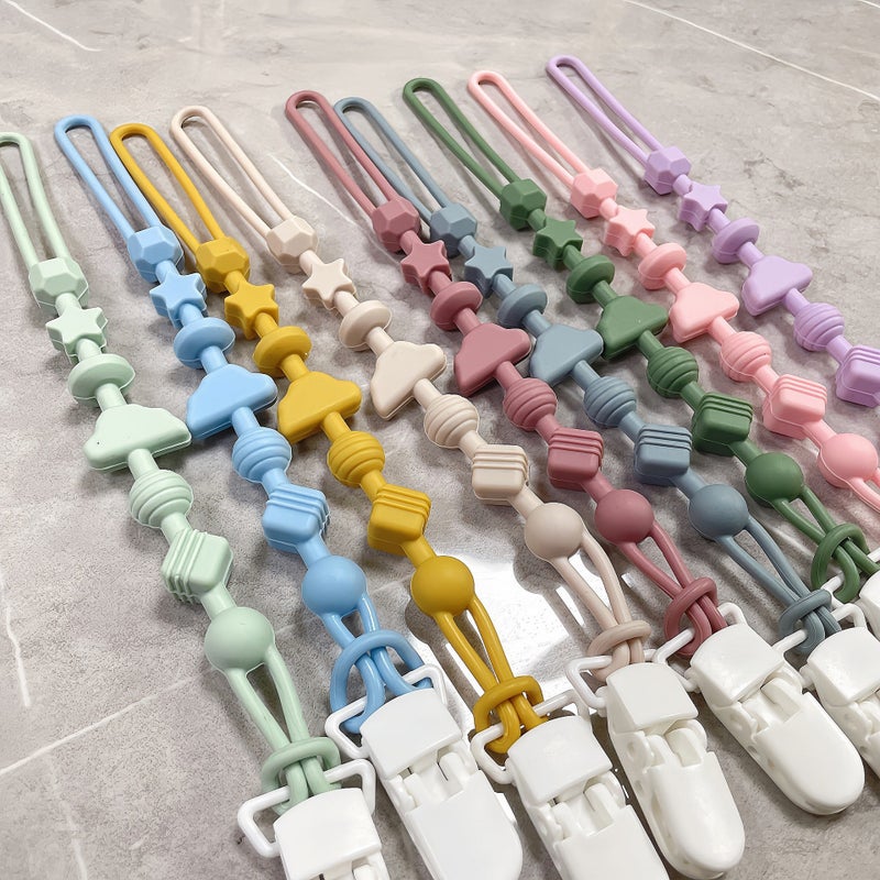 Xs Silicone Teething Chain with Anti-Loss Strap - Baby Teether Toy - Image 4