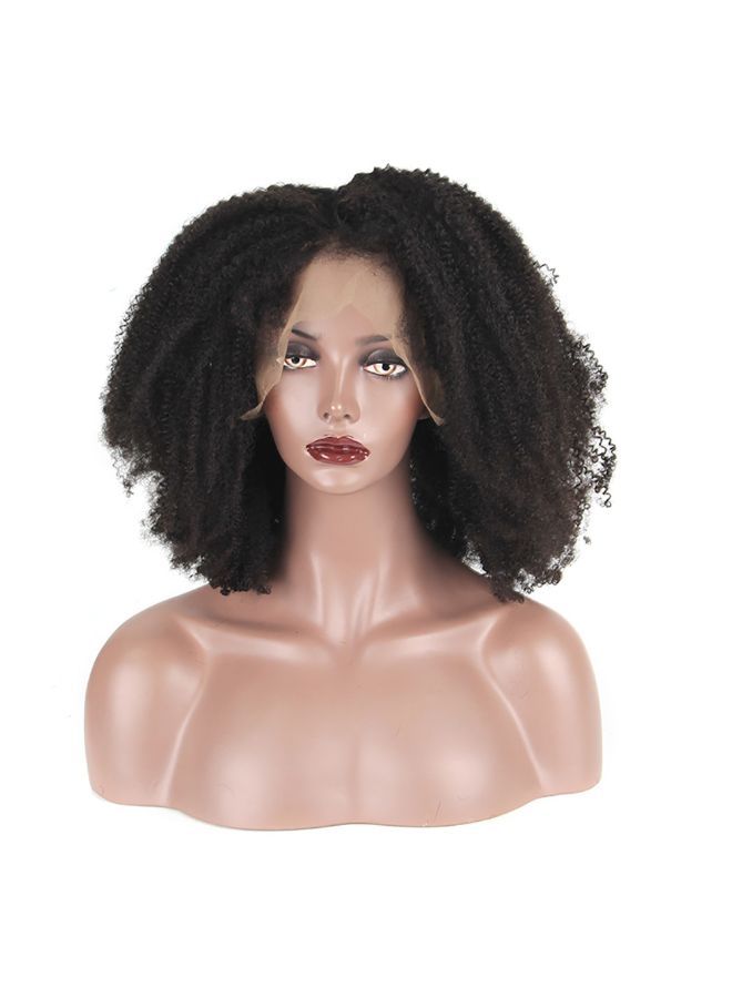 NIBEMINENT Brazilian Less Lace Front Full Curly Wave Wig Black 20x18x3centimeter - Image 3