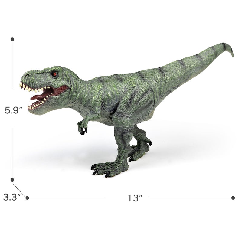 RECUR 13" Tyrannosaurus Rex Dinosaur Toys - Realistic T-Rex Action Figure Toy Jurassic Trex Figurine Model Prehistorical World for Kids Boys Girls 3+ - Image 3