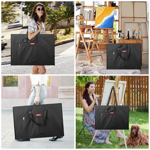 GOTIDEAL Large Art Portfolio Bag, 24x36 Inches Waterproof Art Portfolio Case with Shoulder & Handle Carry, Storage Carrying Bag for Professional Artwork Sketch Drawing Canvas Photography Poster - Image 4