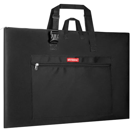 GOTIDEAL Large Art Portfolio Bag, 24x36 Inches Waterproof Art Portfolio Case with Shoulder & Handle Carry, Storage Carrying Bag for Professional Artwork Sketch Drawing Canvas Photography Poster - Image 1