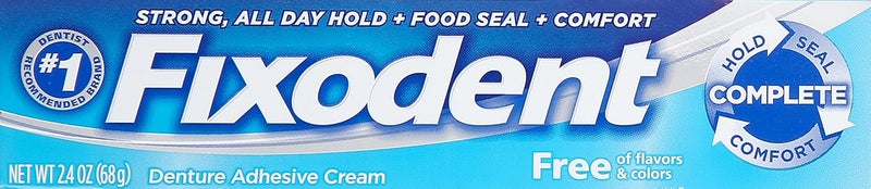 Fixodent Complete Free Denture Adhesive Cream 2.4 Oz - Pack of 6 - Image 2