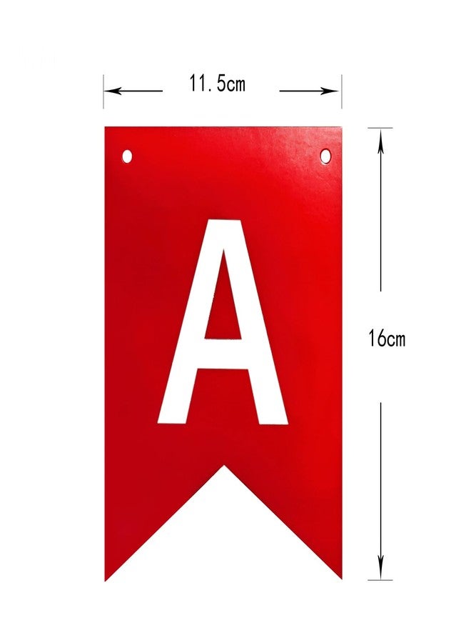 Letjolt Happy Birthday Banner Birthday Signs Decoration Black Red Racing Theme Party Supplies Garland Decorations Nursery Hanging Decor 13pcs - Image 5
