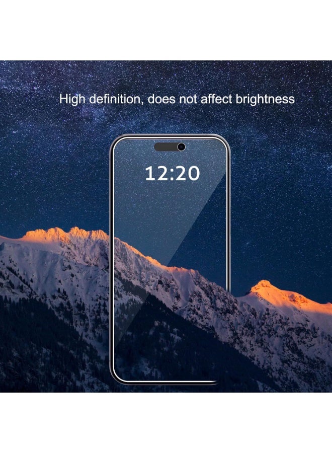 PINKSAMA 【3+3 Pack】3 PCS IPhone 11 Pro Privacy Screen Protector + 3PCS Camera Lens Screen Protector Set, 9H Hardness, Support Fingerprint, Ultra Thin HD Glass Film (Boxed, Included Installation Tools) - Image 3