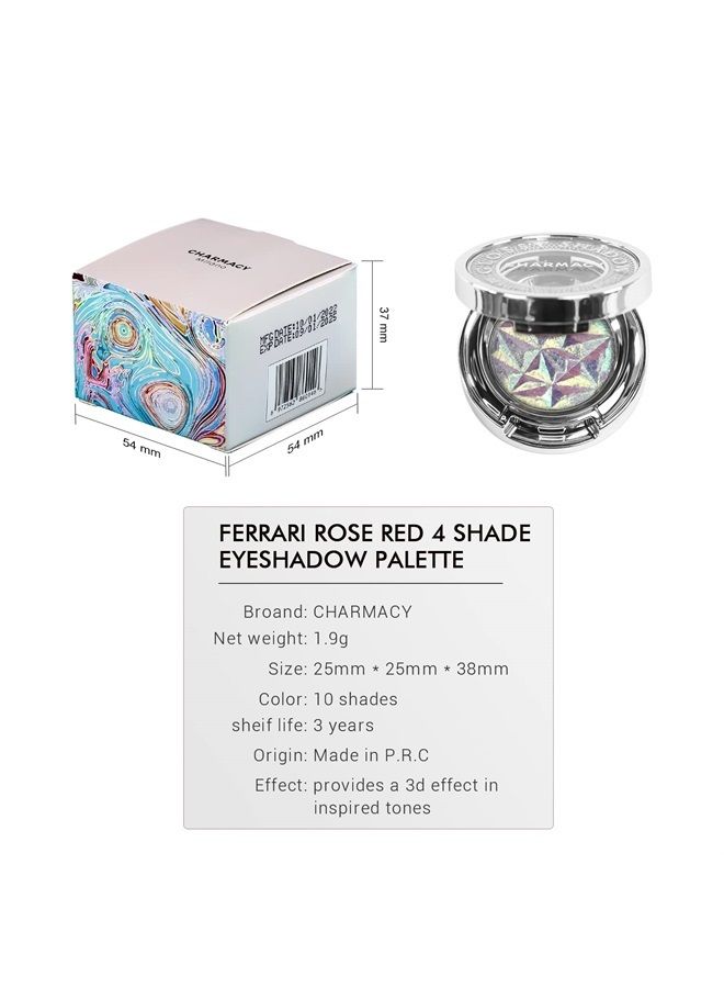 CHARMACY Multichrome Eyeshadow, Insane Shifters Chameleon Eyeshadow, Creates High-Impact, Glitter Metallic Eye Looks, 100% Vegan and Cruelty Free, 1.9g (#804) - Image 3