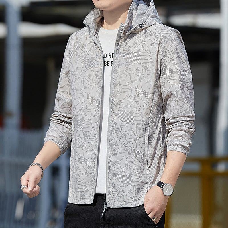 Summer Thin Sun Protection Clothing Men'S Breathable Skin Clothing Men'S Fishing Sun Protection Clothing Jacket Outdoor Hooded Cardigan Jacket - Image 3