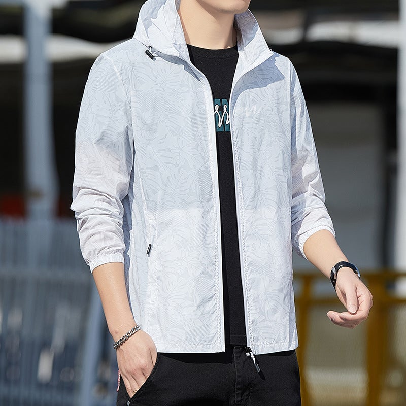 Summer Thin Sun Protection Clothing Men'S Breathable Skin Clothing Men'S Fishing Sun Protection Clothing Jacket Outdoor Hooded Cardigan Jacket - Image 4