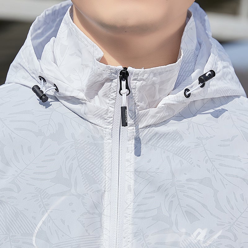 Summer Thin Sun Protection Clothing Men'S Breathable Skin Clothing Men'S Fishing Sun Protection Clothing Jacket Outdoor Hooded Cardigan Jacket - Image 5