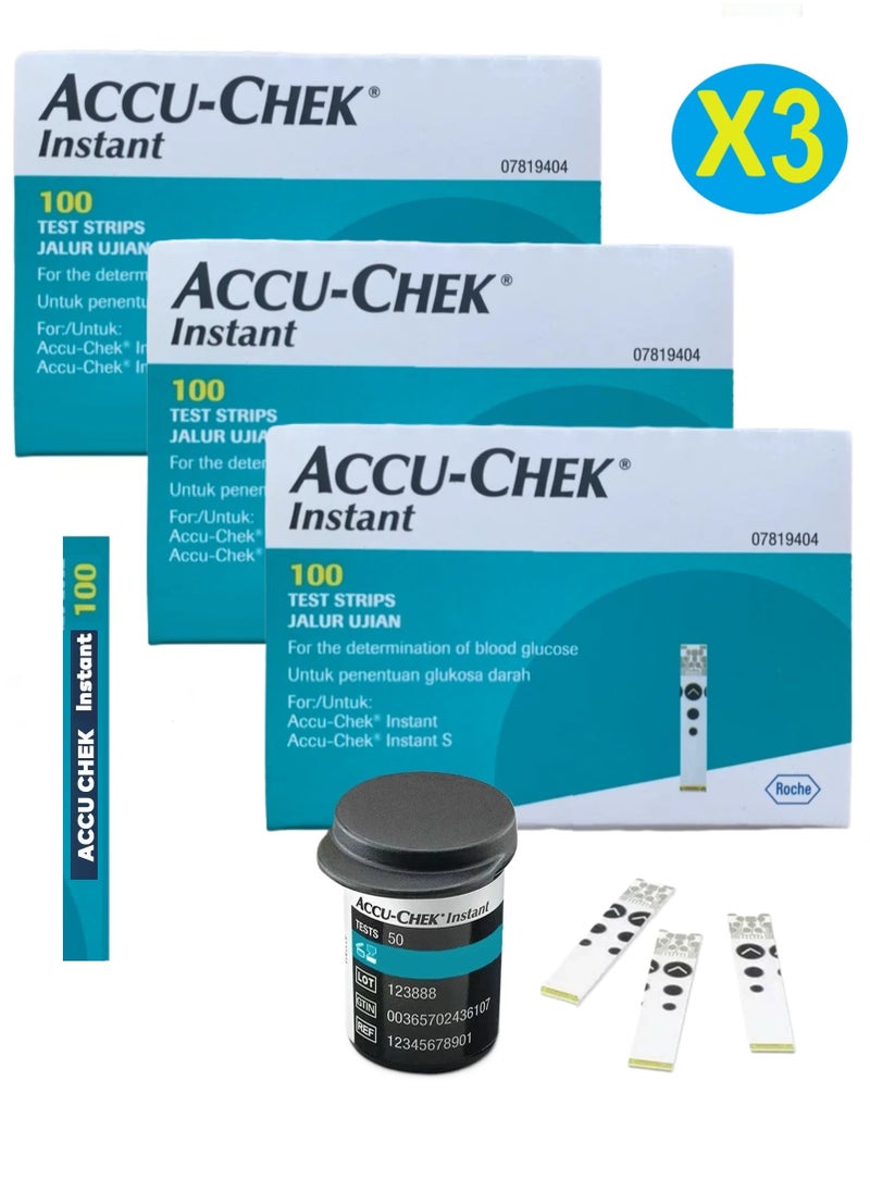 ACCU-CHEK Instant Original Accu Chek Instant Test Strip Set 100 Test (3 Pack)  - Image 1