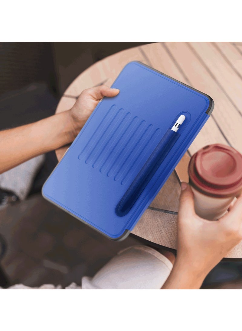 Luxora iPad 10.2" Case / Pencil Slot / Adjustable Multi Angle / Magnetic Flap Closure / Anti-Fingerprint Cover / Built-In 2 Card slots - Blue