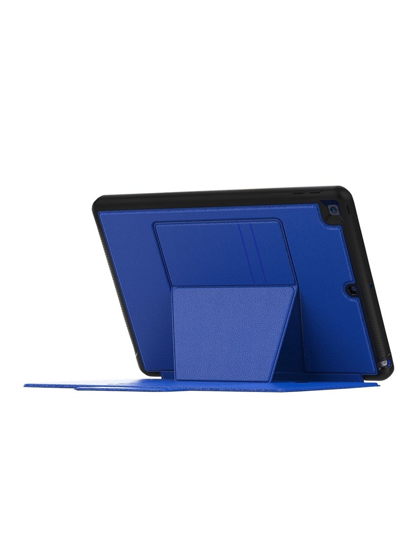 Luxora iPad 10.2" Case / Pencil Slot / Adjustable Multi Angle / Magnetic Flap Closure / Anti-Fingerprint Cover / Built-In 2 Card slots - Blue