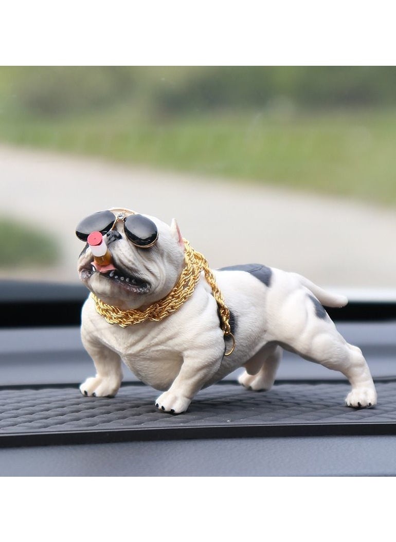 KUYING Shaking Head Dog Car Ornament 