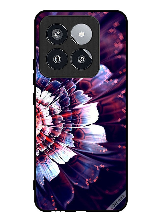 Covernex - Protective Case Cover For Xiaomi 14 Pro Reflected Big Flower On Left Side - Image 1