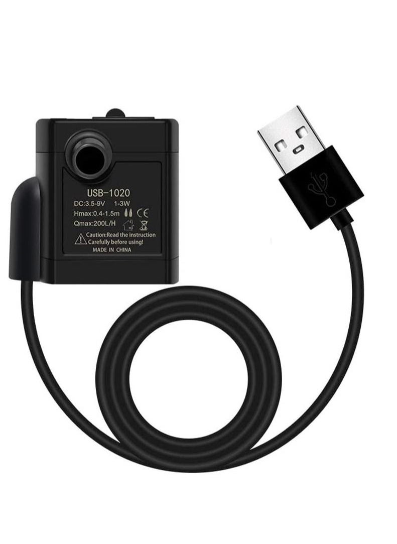 مضخة مياه غاطسة صغيرة SYOSI مضخة بديلة 3.5-9 فولت USB لحوض السمك الحرف اليدوية لأحواض السمك خزان الأسماك EK1527 مضخة مياه لحوض السمك الزراعة المائية