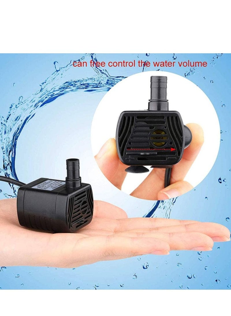مضخة مياه غاطسة صغيرة SYOSI مضخة بديلة 3.5-9 فولت USB لحوض السمك الحرف اليدوية لأحواض السمك خزان الأسماك EK1527 مضخة مياه لحوض السمك الزراعة المائية