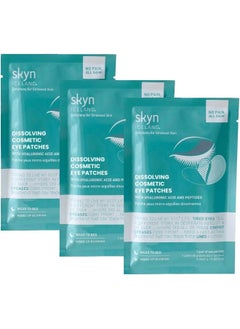 skyn ICELAND Dissolving Microneedle Eye Patches With Hyaluronic Acid & Peptides: To Hydrate, Firm And Smooth Fine Lines, 3 Pairs  - Image 1