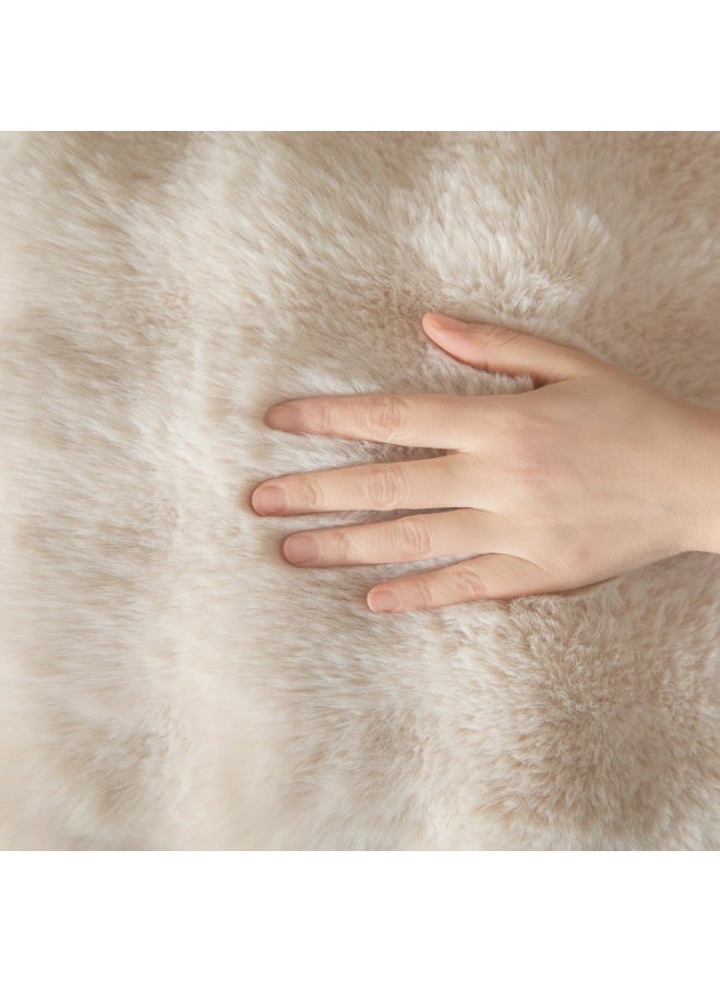 4 pcs Faux Fur Solid Color 3D Soft Warm Plush Throw Pillow Covers For Living Room Sofa Bedroom Home Room Decor(45x45cm) - Image 3