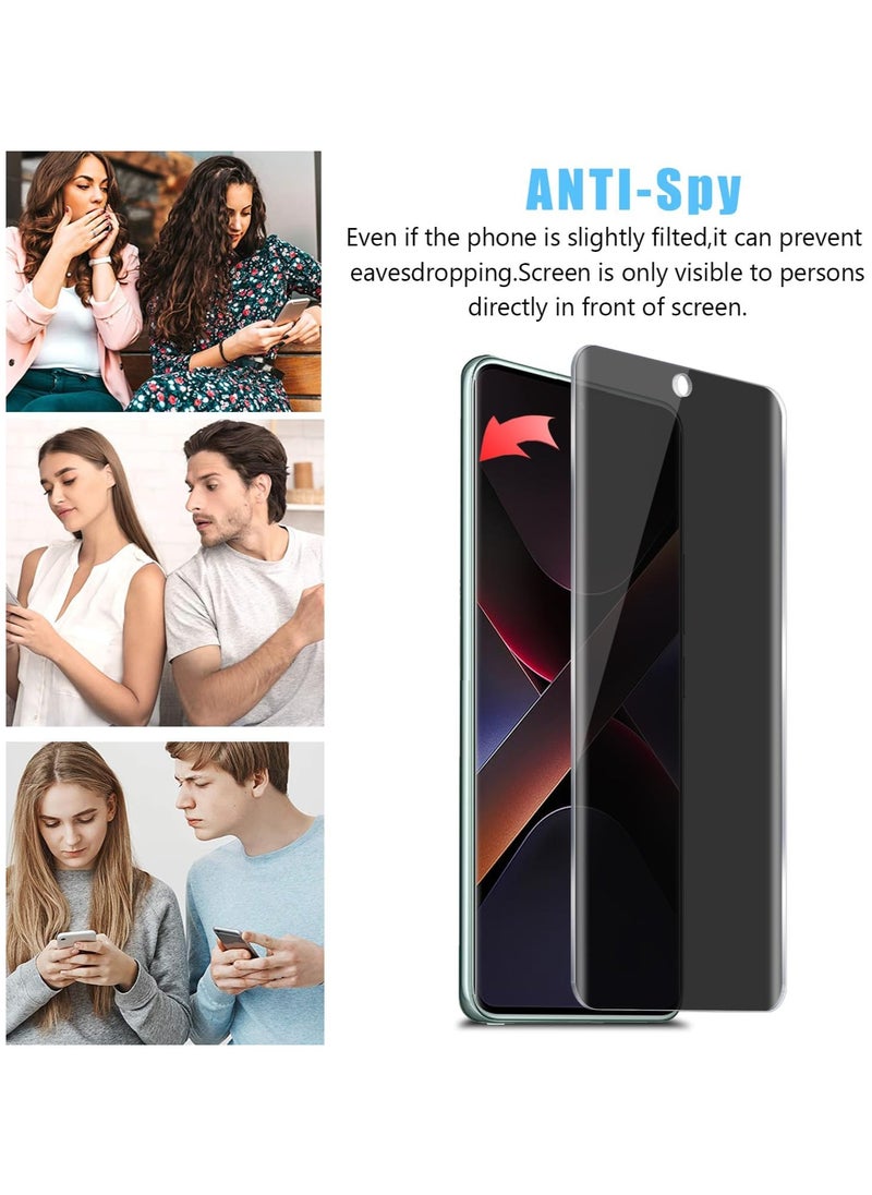Generic 1 Pack Privacy Screen Protector for Redmi Note 14 Pro,  Anti-Spy Tempered Glass Anti-Scratch Protective Glass  - Image 4