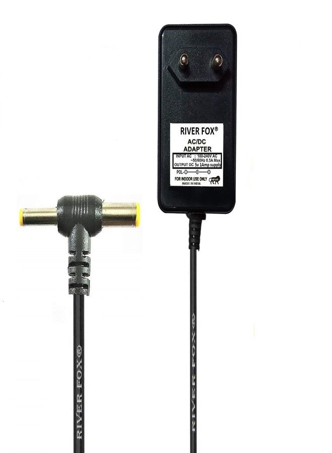 River Fox 5V 1A AC/DC Power Supply Adapter 5V 1 AMP for SETTOPBOX/DTH (InDigital, DEN,HATHWAY More) - Image 1