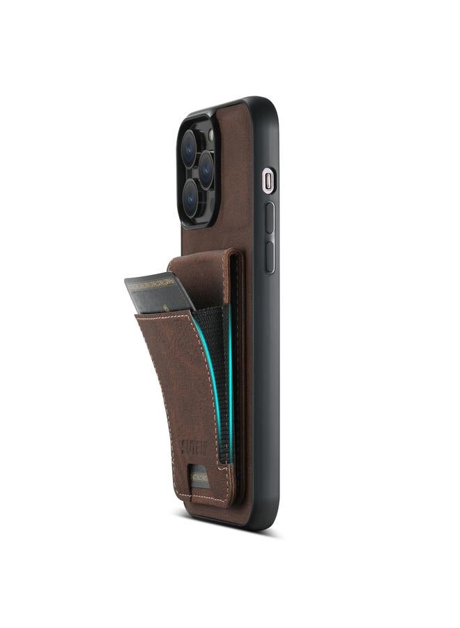 Suteni Case For iPhone 14 Pro Max H03 Litchi Leather Card Bag Stand Back Phone Case - Image 5