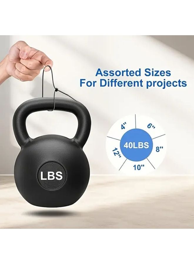 300 Pcs Black Nylon Self Locking Cable Ties 4 6 8 Inch for Home Organization - Image 3